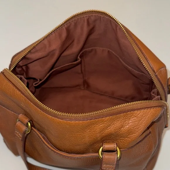 Fossil Leather Satchel - Picture 8 of 14